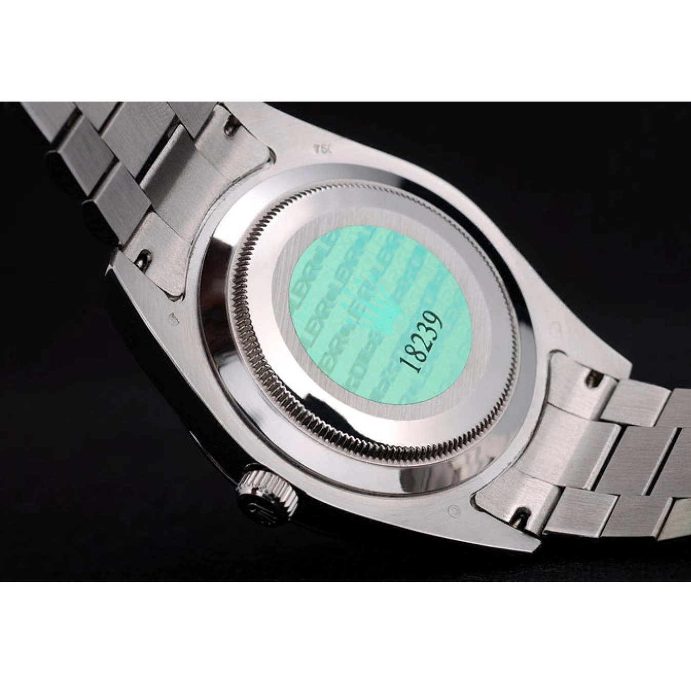 Aaa replica watch Bezel Rolex Swiss Ribbed Silver 41995 DayDate Stainless Steel Dial 0801